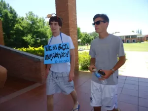 Mejalenko en 2013 en la Universidad de San Andrés, donde se recibió de Licenciado en Economía.