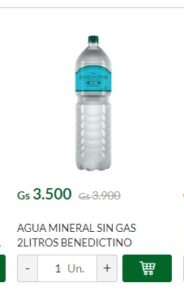 agua sin gas py