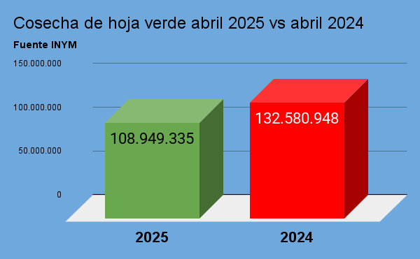 cosecha de hoja verde abril 2025 vs abril 2024 (1)