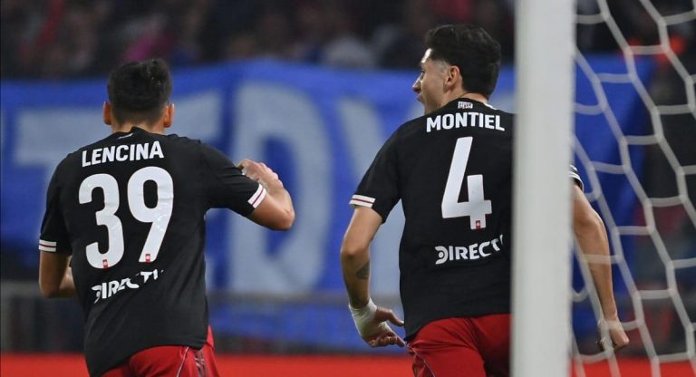 Montiel, el goleador de la noche