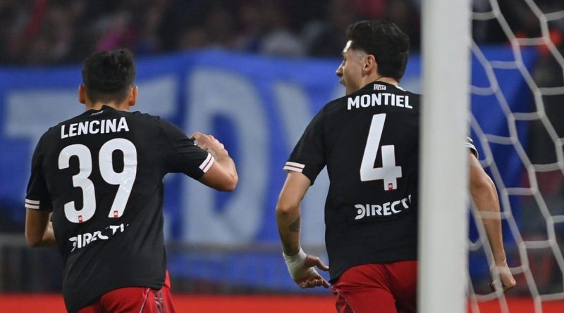 Montiel, el goleador de la noche