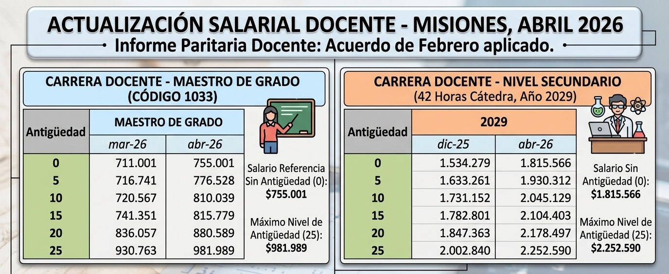 paritaria docente actualización