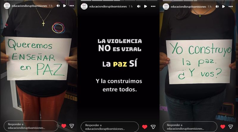campaña por la paz en las escuelas